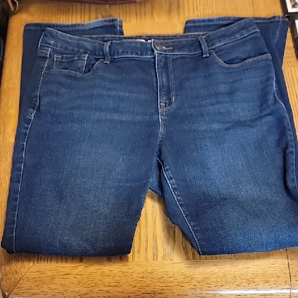 Old Navy Women's Dark Blue Kicker Boot Cut Jeans